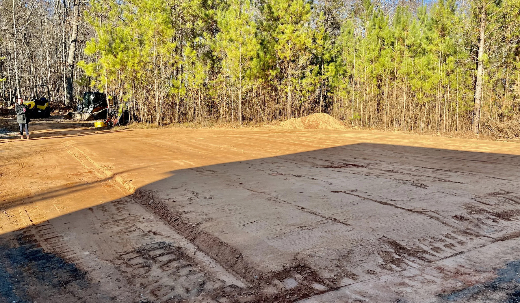 Cleared and prepared residential lot in Kennesaw Georgia