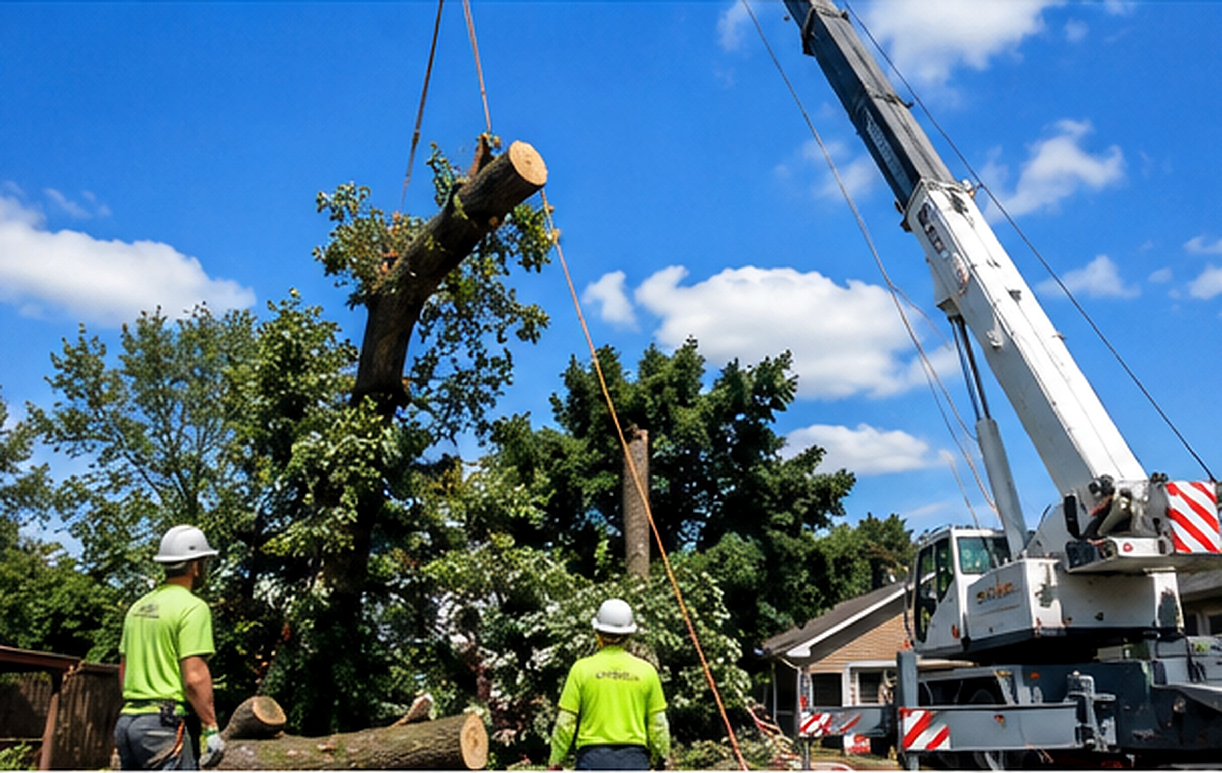 Hazardous storm damaged tree removal in Kennesaw GA